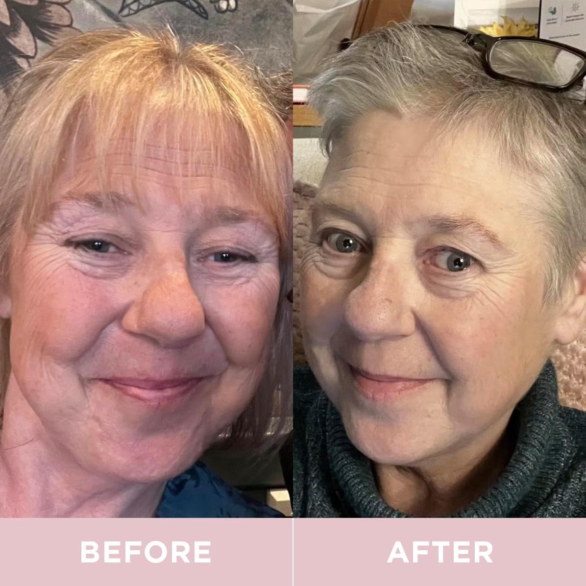 Lifestyle image of a woman holding the bottle