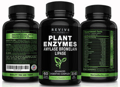 Plant-based digestive enzyme formula in use