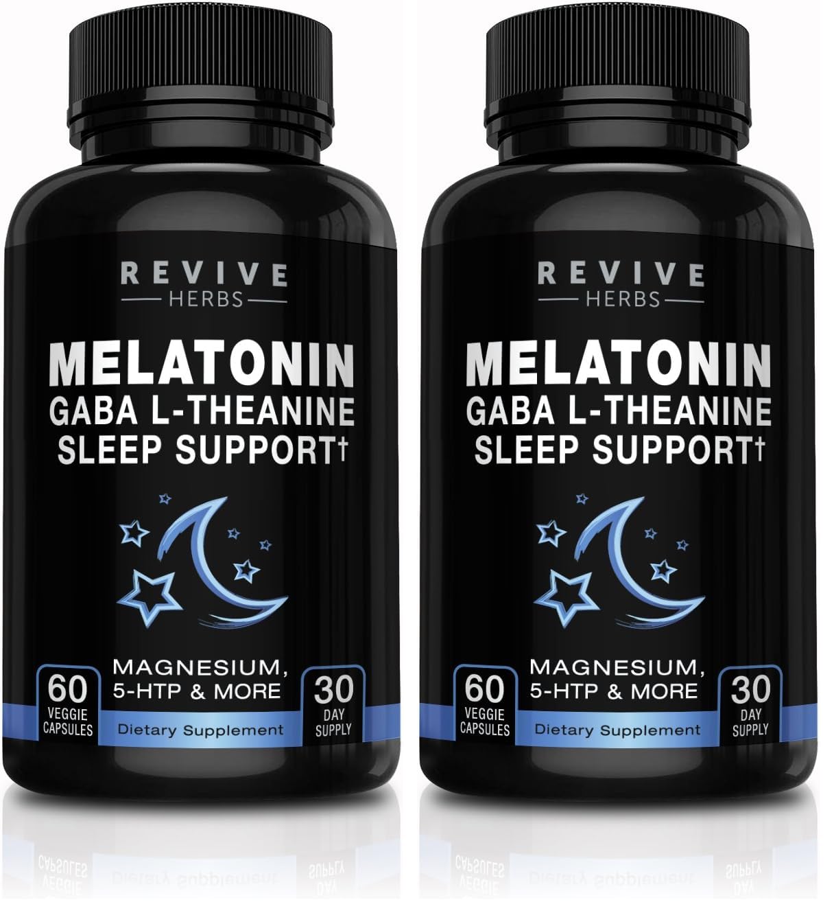 Revive Herbs Melatonin GABA L-Theanine bottle - Pack of 2