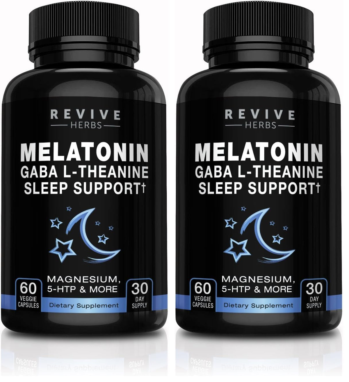 Revive Herbs Melatonin GABA L-Theanine bottle - Pack of 2