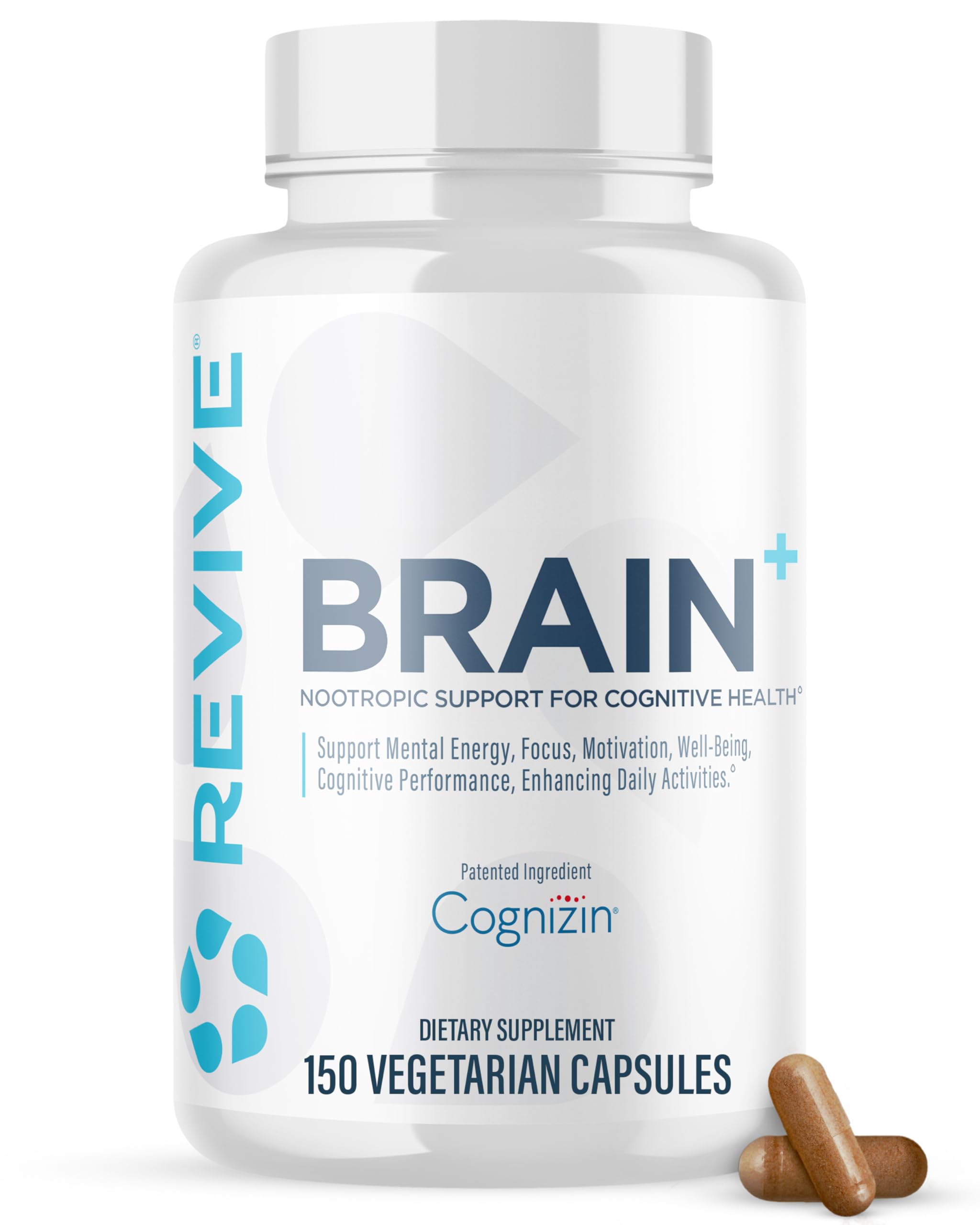Revive MD Brain supplement bottle with label