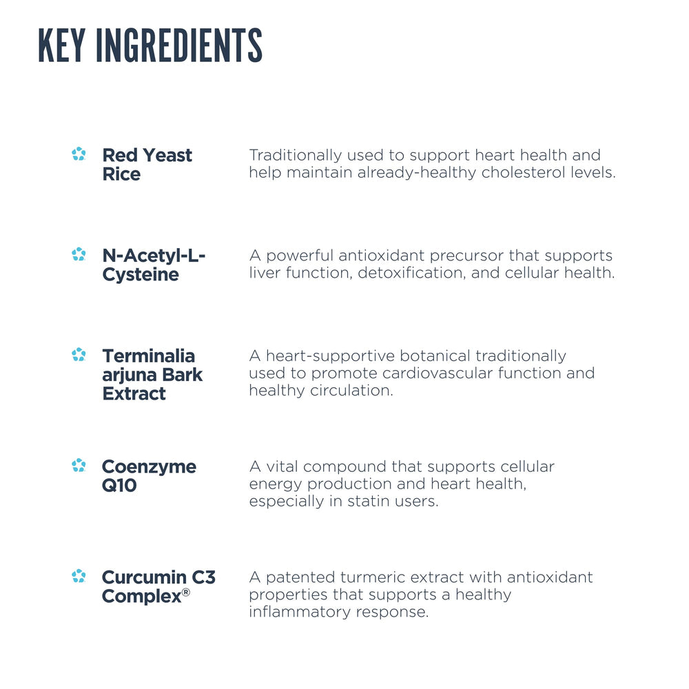 NAC, Nattokinase, Arjuna and Grape Seed Extract components