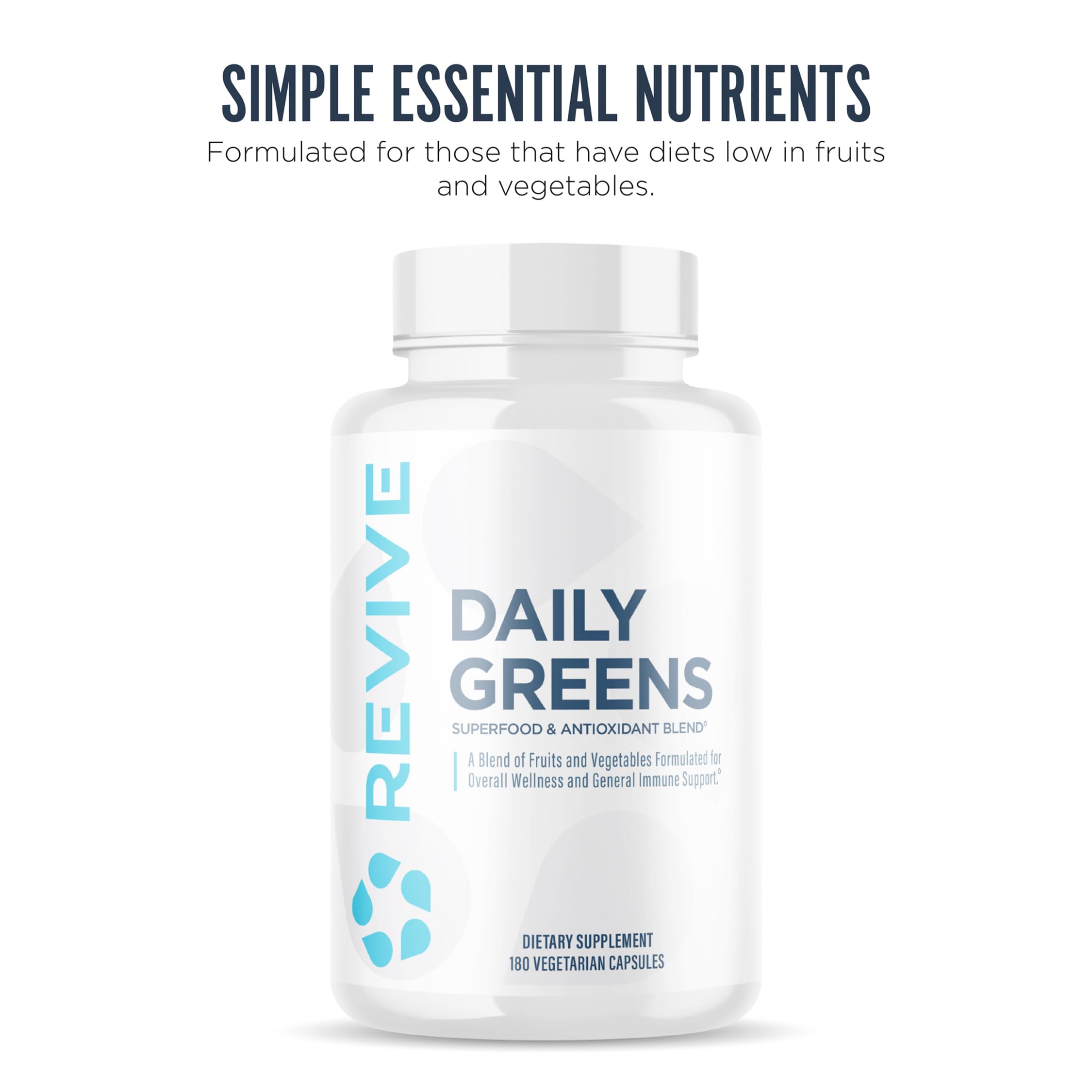 Close-up of digestive enzymes, prebiotics, and probiotics in Daily Greens