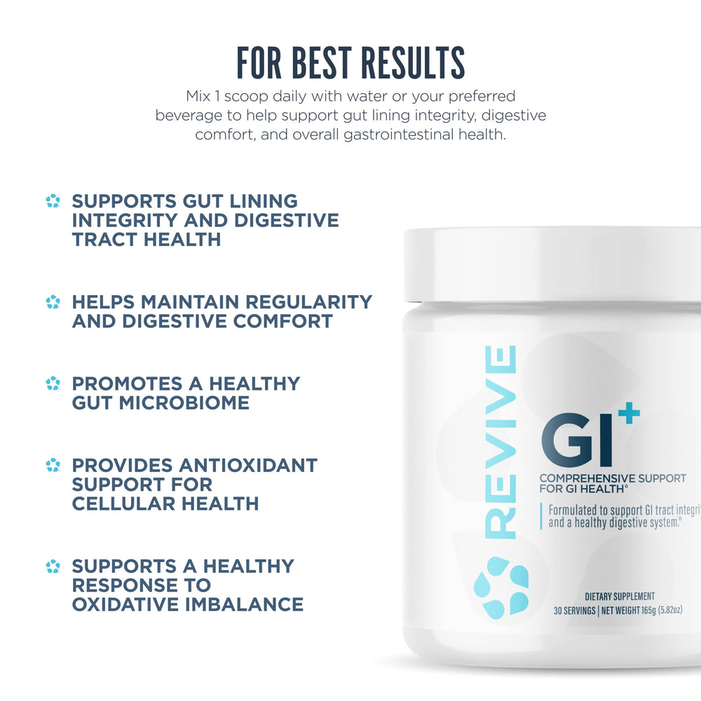 Gluten-free and vegan-friendly GI Plus packaging