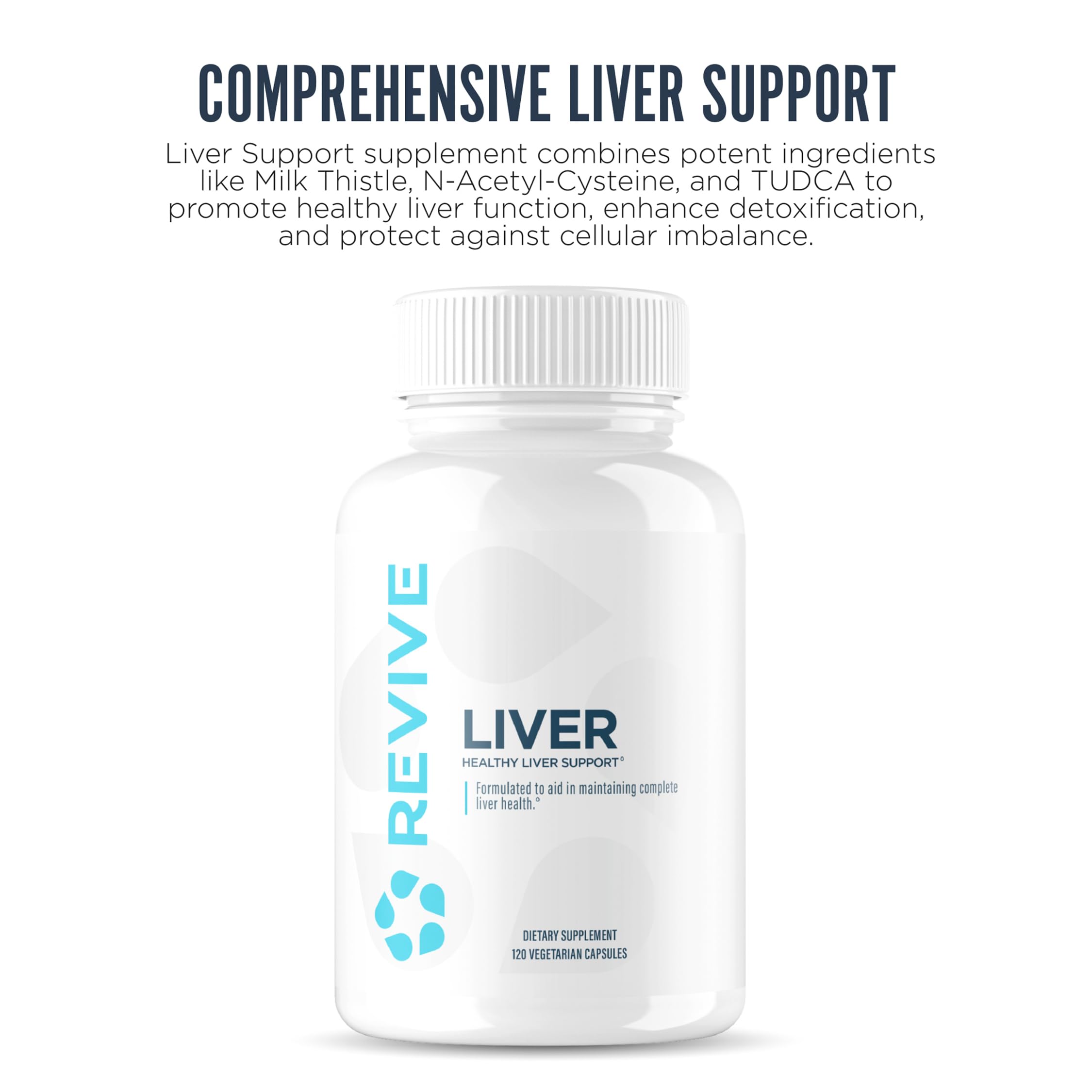 Close-up of Revive MD Liver Cleanse capsules