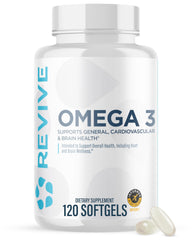 Revive MD Omega-3 Softgels bottle – 120-count