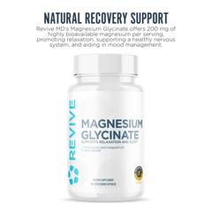 Magnesium glycinate capsules close-up