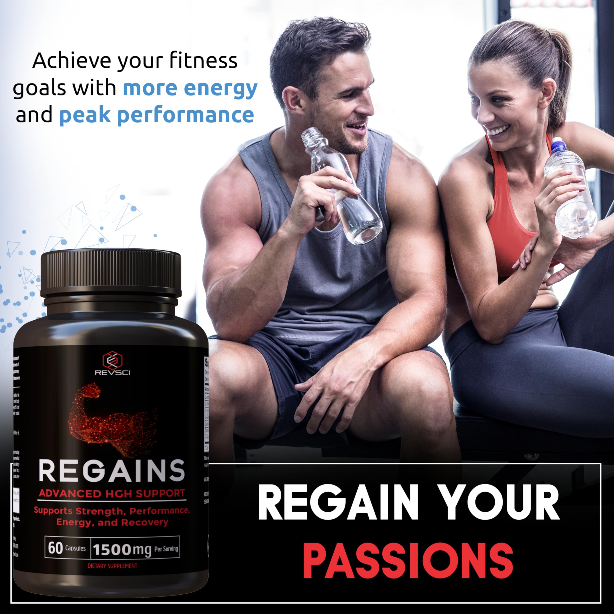Regains men muscle definition shot suggesting lean mass and strength potential