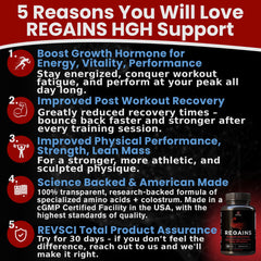 Revolution Science HGH supplements capsules closeup for daily muscle support