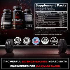 Revolution Science HGH supplements label closeup showing ingredient clarity and quality