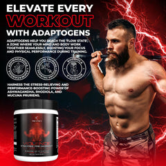 Revolution Science Violence stimulant-free gear showcases a non-stim pre-workout for late-day sessions.