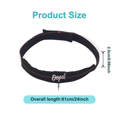 Non-slip eyewear strap securely holding glasses in place during recovery