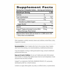 Rhizinate Fructose-Free DGL chewables packaging
