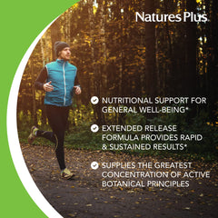 Back packaging view showing supplement facts for Rhodiola extended-release tablets