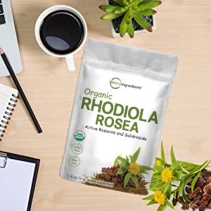 Packaging pouch of Micro Ingredients rhodiola rosea powder