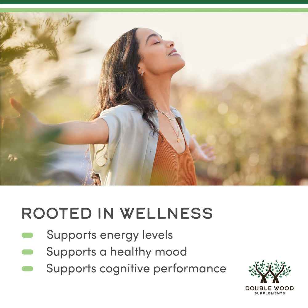 Lifestyle image showing calm focus with Rhodiola supplement