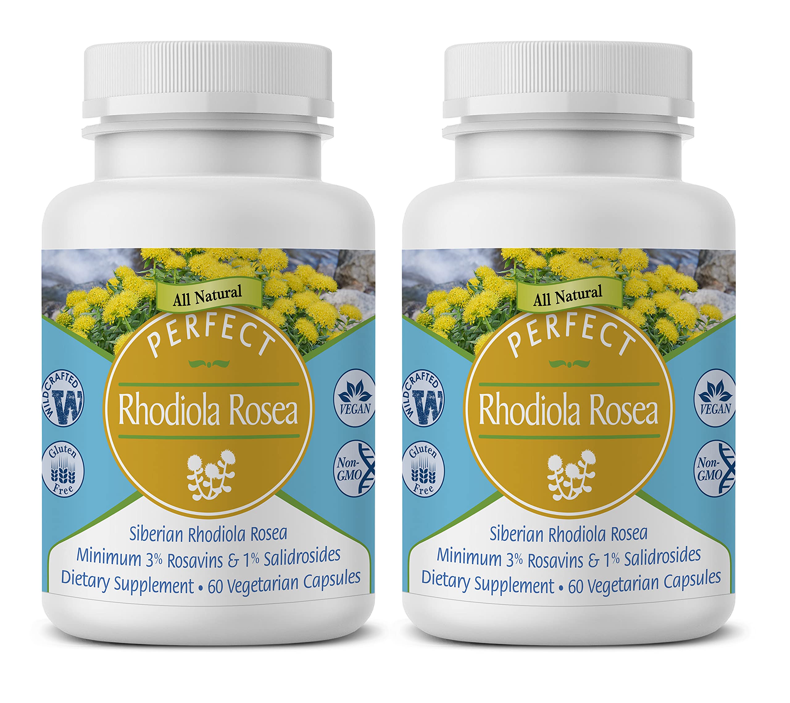 Bottle of Rhodiola Rosea 60 capsules