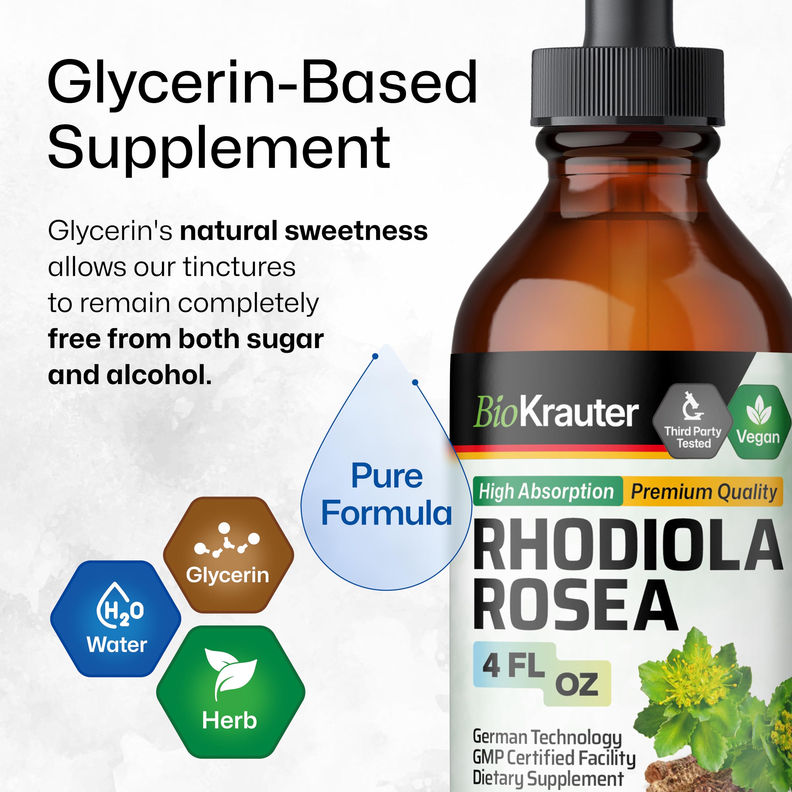 Rhodiola Rosea root ingredient close-up