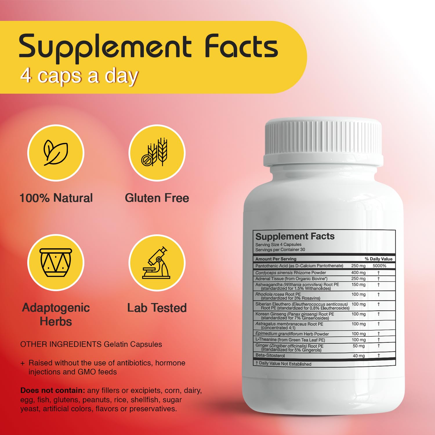 Rhodiola rosea used in the formula