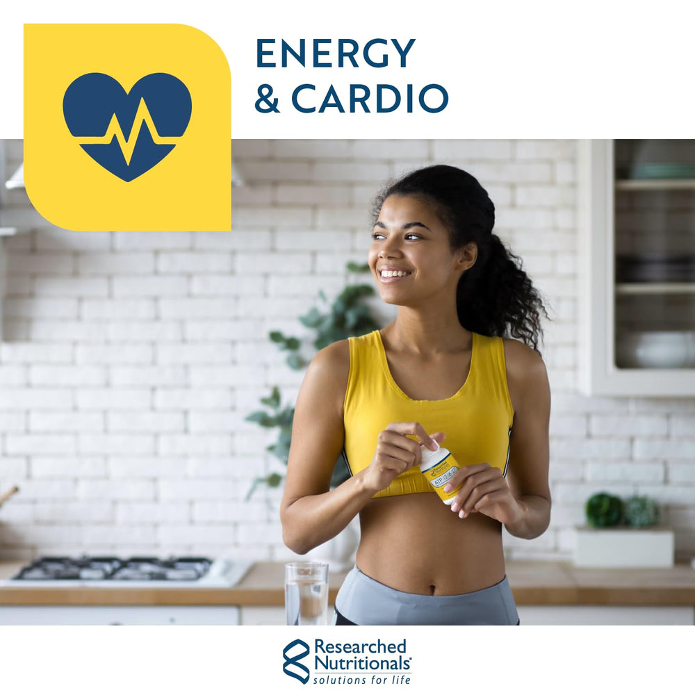 Bottle of RibosCardio ATP Energy Powder