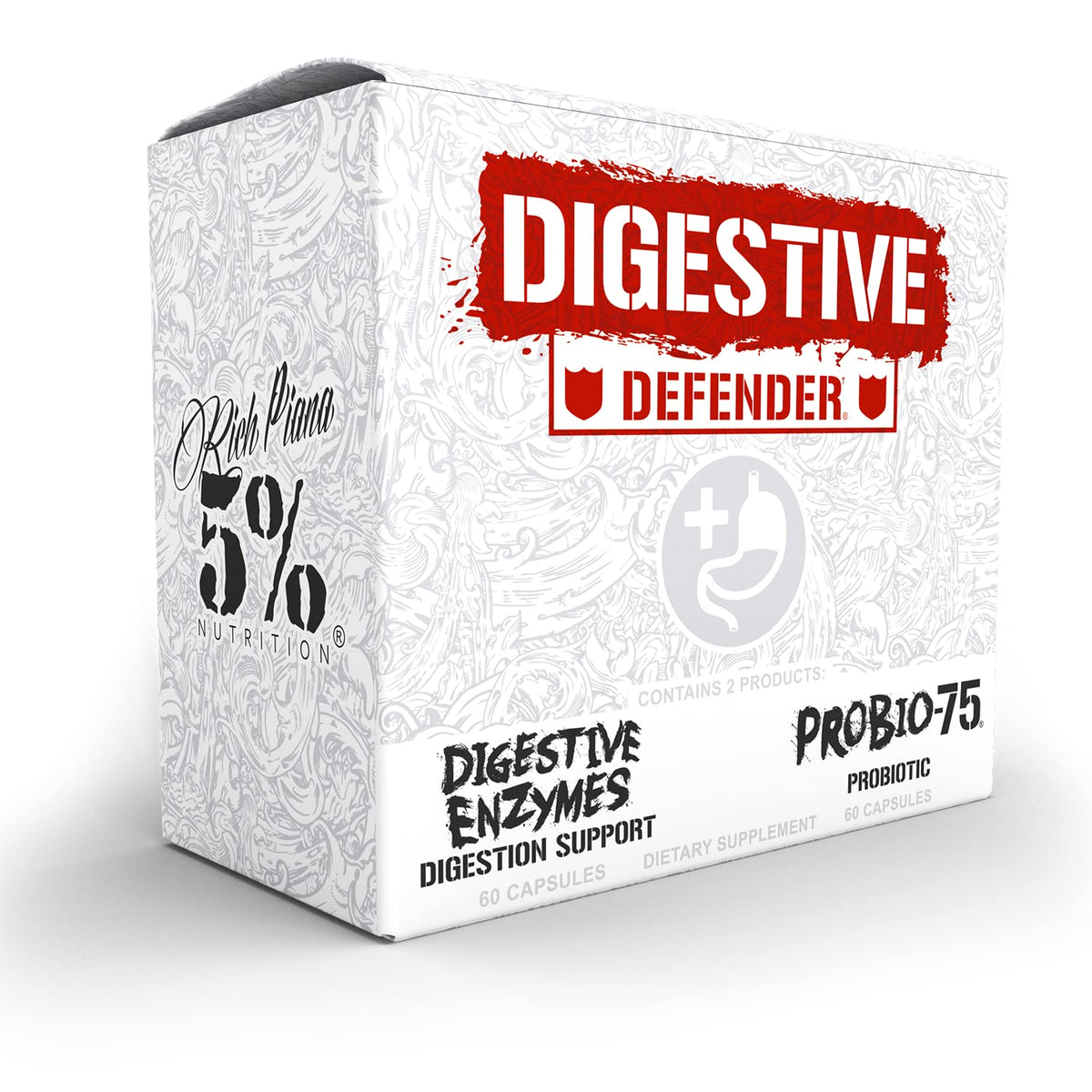 Digestive Defender with Probio-75 and enzymes, 120 capsules