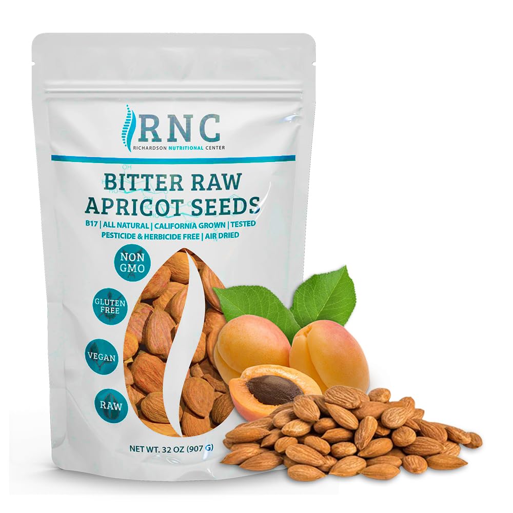 Richardson Nutritional Center Fresh Raw Bitter Apricot Seeds 2 lb packaging