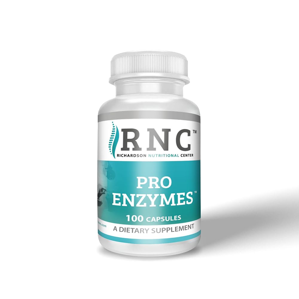 Lifestyle image featuring Pro Enzymes bottle for digestion support