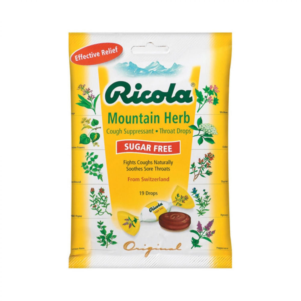 Ricola Mountain Herb Sugar Free Drops 19-count package image
