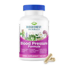 RidgeCrest Blood Pressure Formula bottle – 120 count