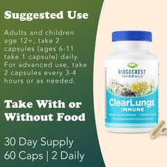 Isatis Root and Andrographis extracts used in ClearLungs Immune