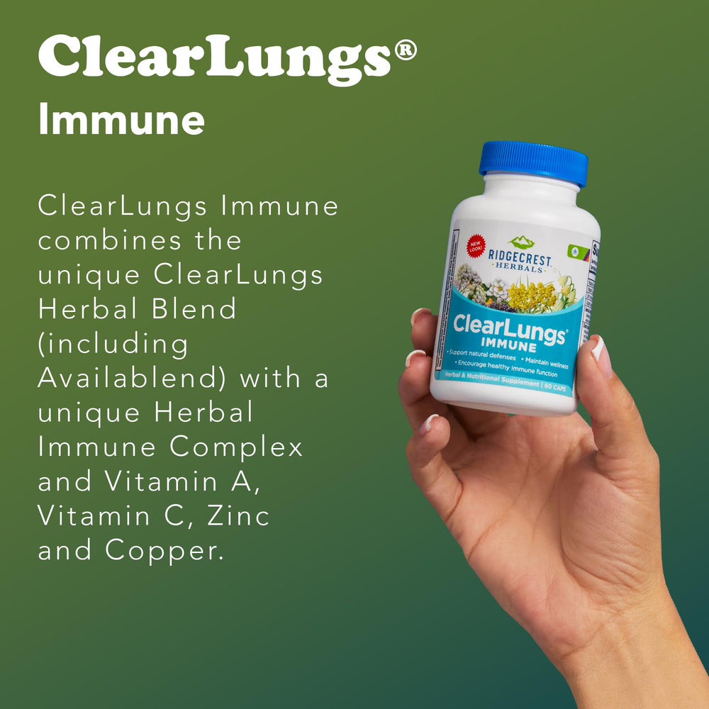 Mullein leaf capsules in ClearLungs Immune supplement