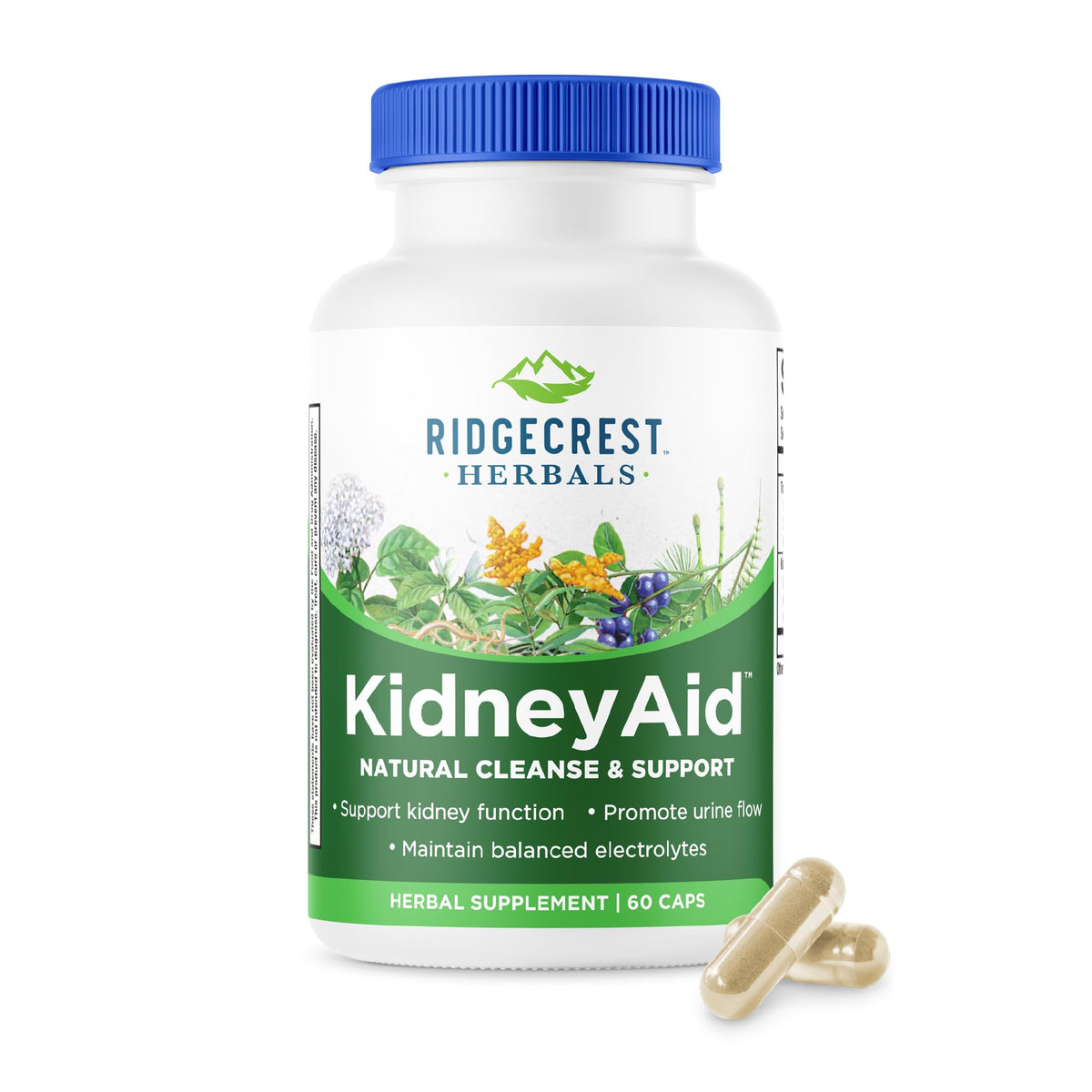 Bottle labeled Ridgecrest KidneyAid