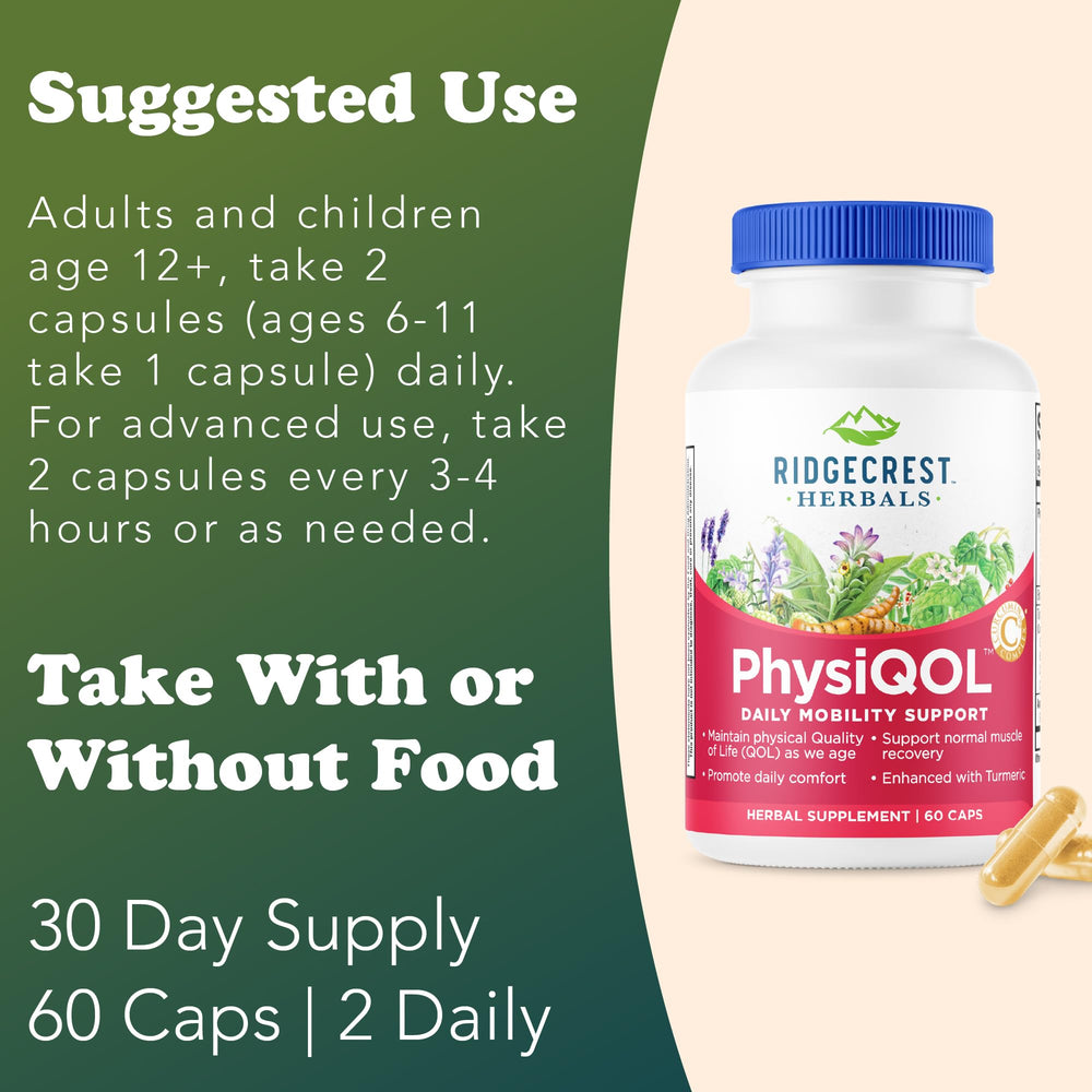 Turmeric and boswellia ingredients featured in PhysiQOL formula