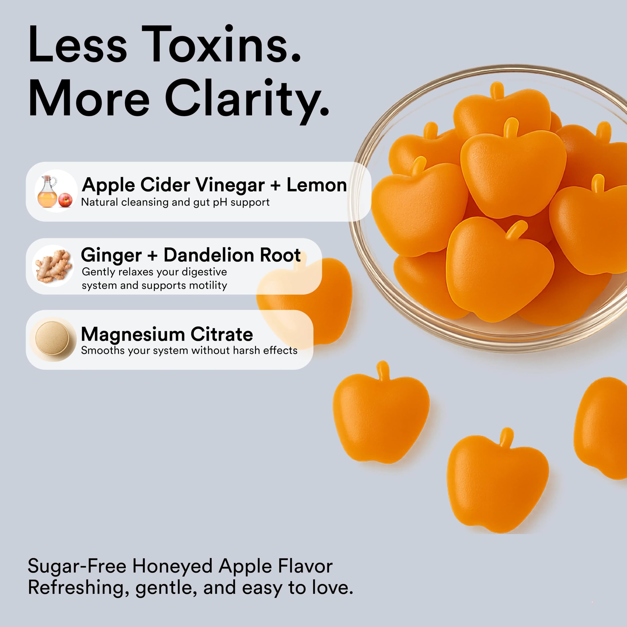 Gummies close-up showing translucent texture