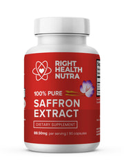 Bottle of Right Health Nutra Saffron Supplements – 90 capsules, USA made