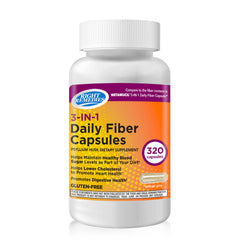 Right Remedies 3-in-1 Daily Fiber Capsules bottle front view