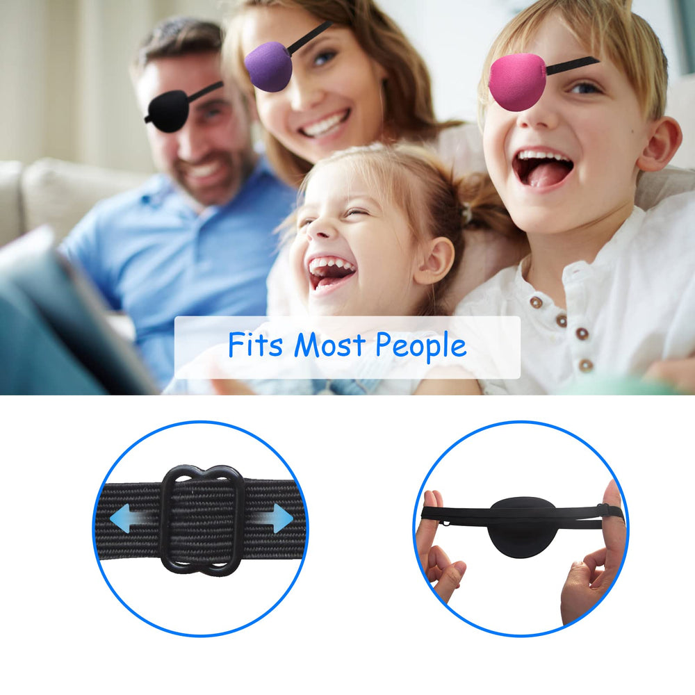 Adjustable buckle on RIKEYO eye patch elastic strap