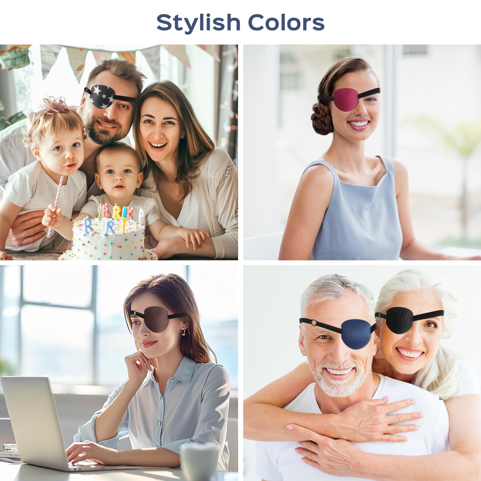 Gray eye patch from RIKEYO 6pcs set