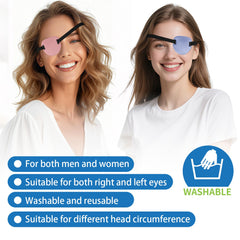 RIKEYO 3D eye patch in light purple, front view