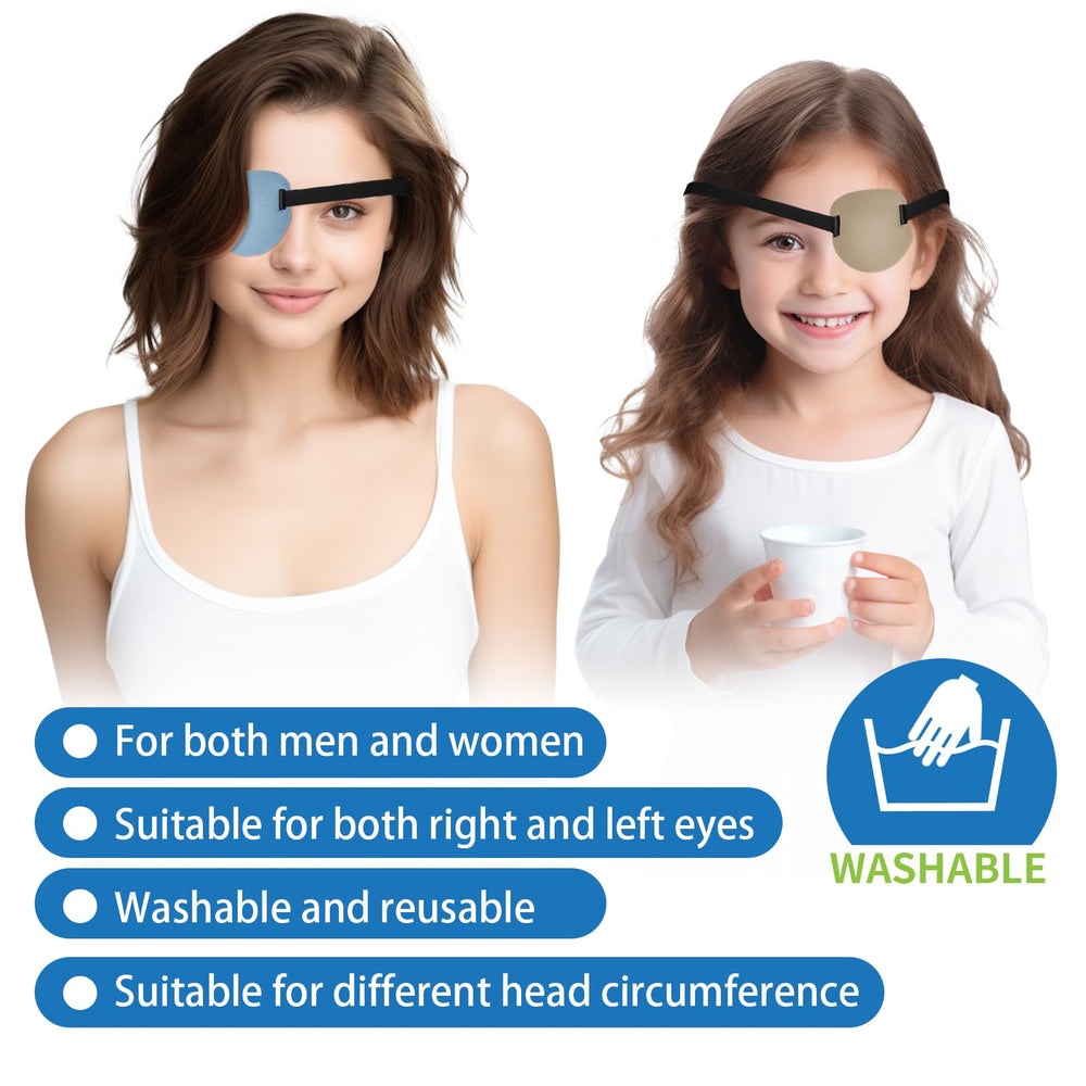 Back design with 3D grooves on RIKEYO eye patch