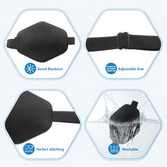 Close up of diamond shaped eye patch design