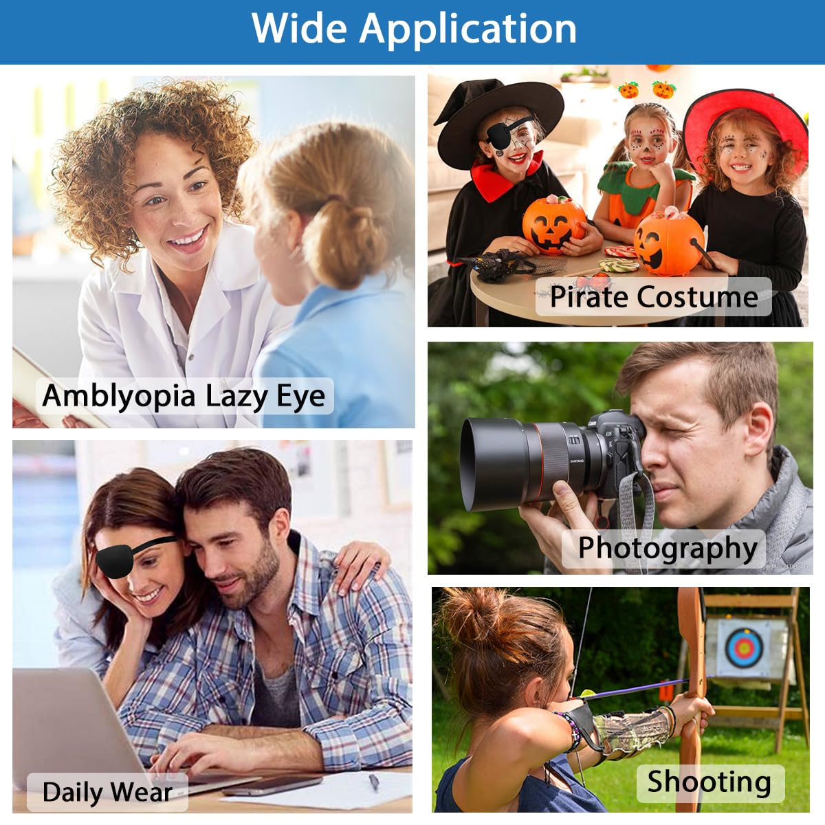 RIKEYO model wearing RIKEYO eye patch