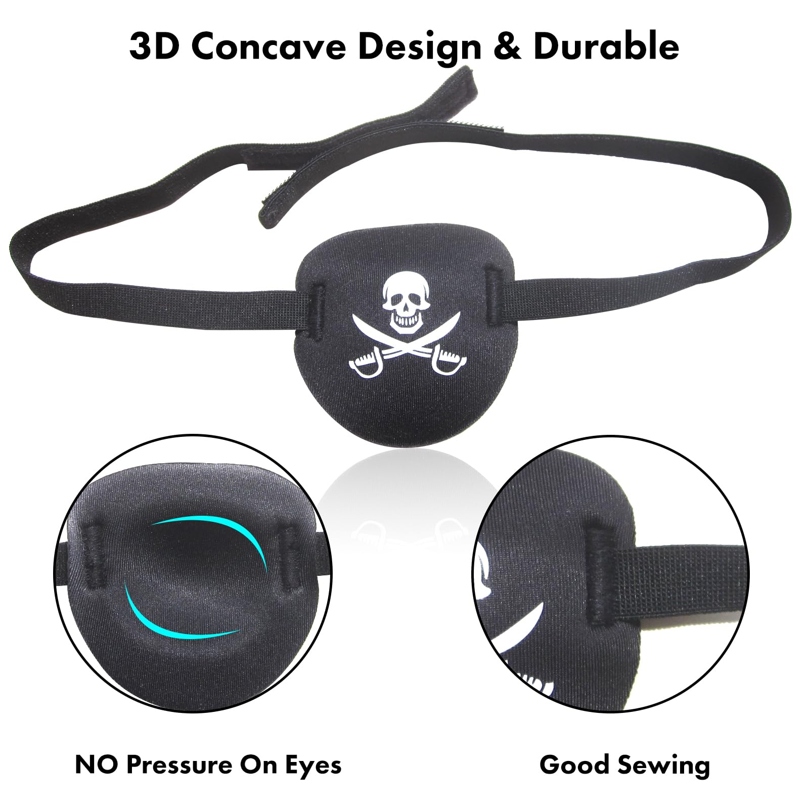 Close-up of soft skin-friendly fabric on RIKEYO eye patch