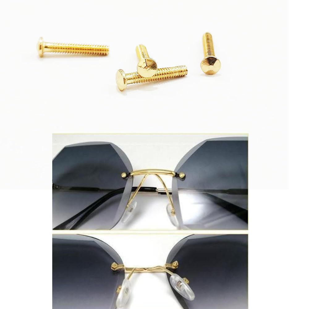 Screw washer, nut, and gold screw caps with 4-in-1 screwdriver