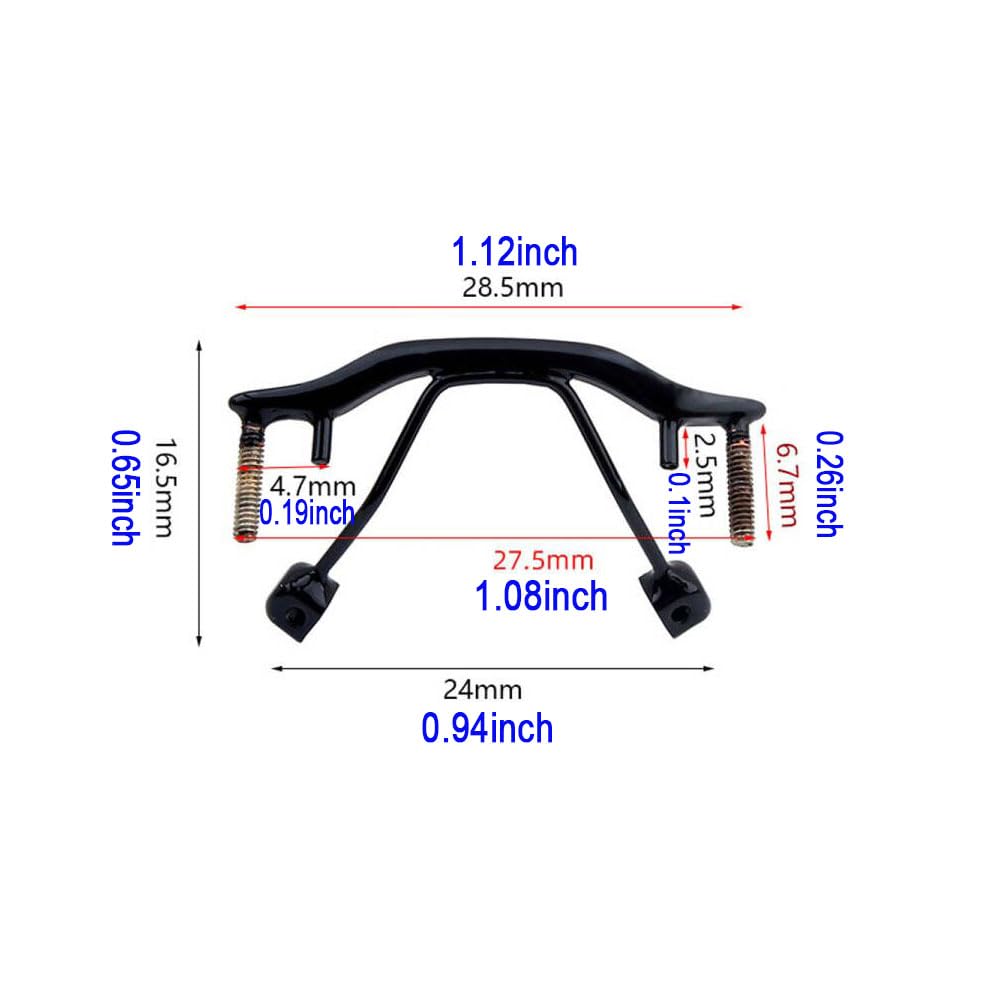 Screwdriver and screws included with metal nose bridge