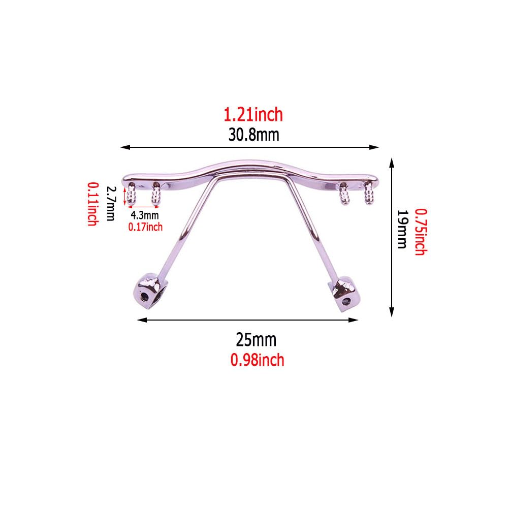 Rimless eyeglasses nose pads included in kit