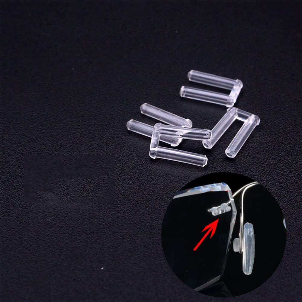 Nose pad screws for rimless glasses