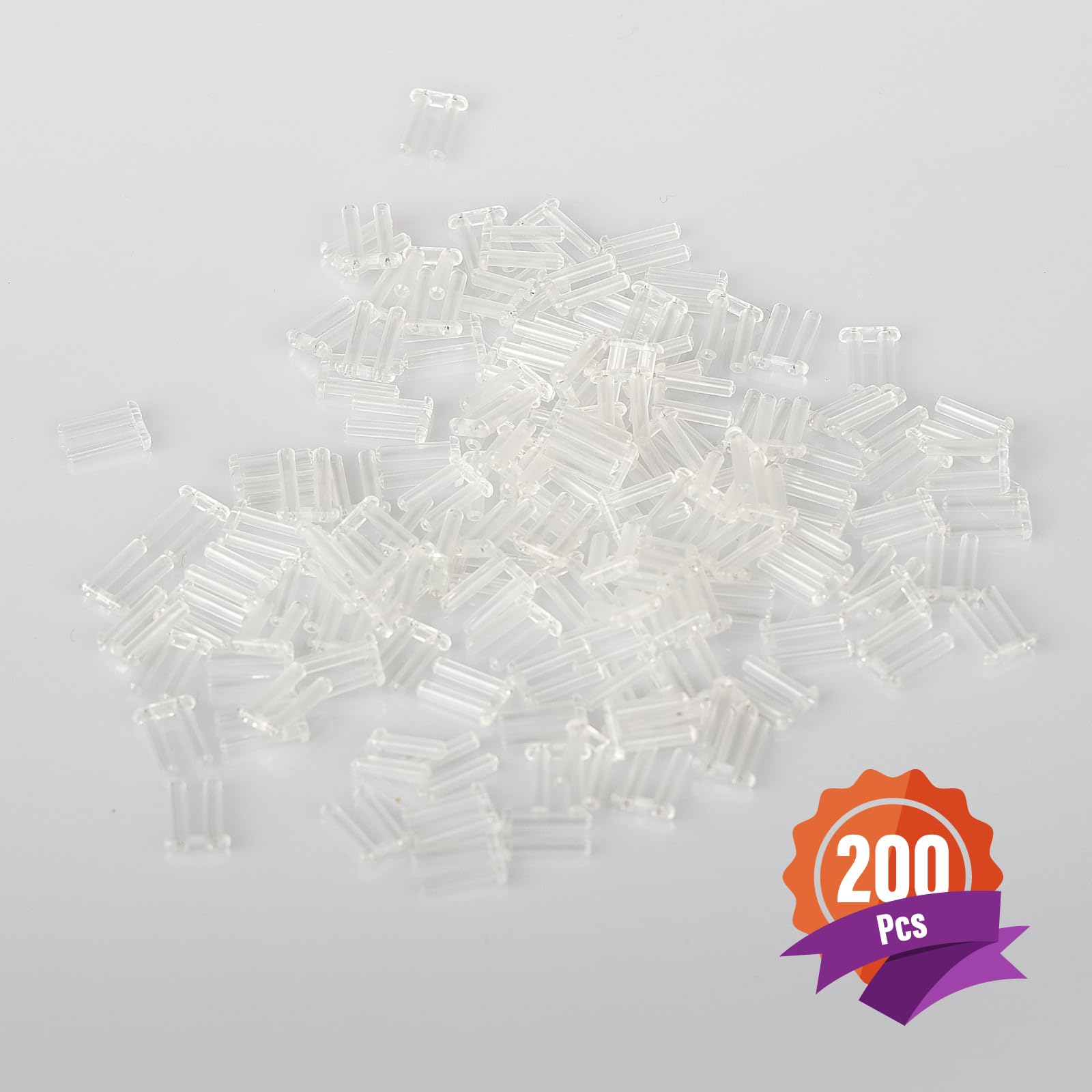 Double rubber plug for rimless glasses