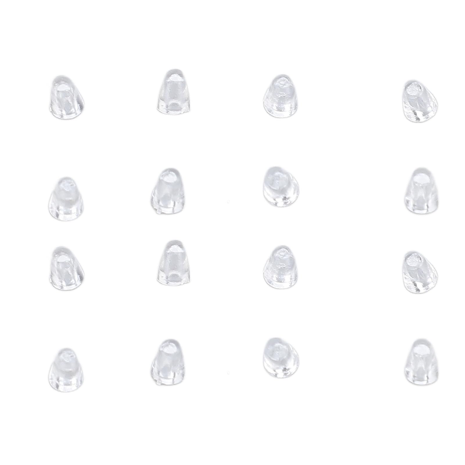 Close-up of rimless glasses screw covers from the 300-piece set