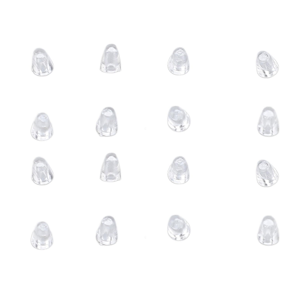 Close-up of rimless glasses screw covers from the 300-piece set